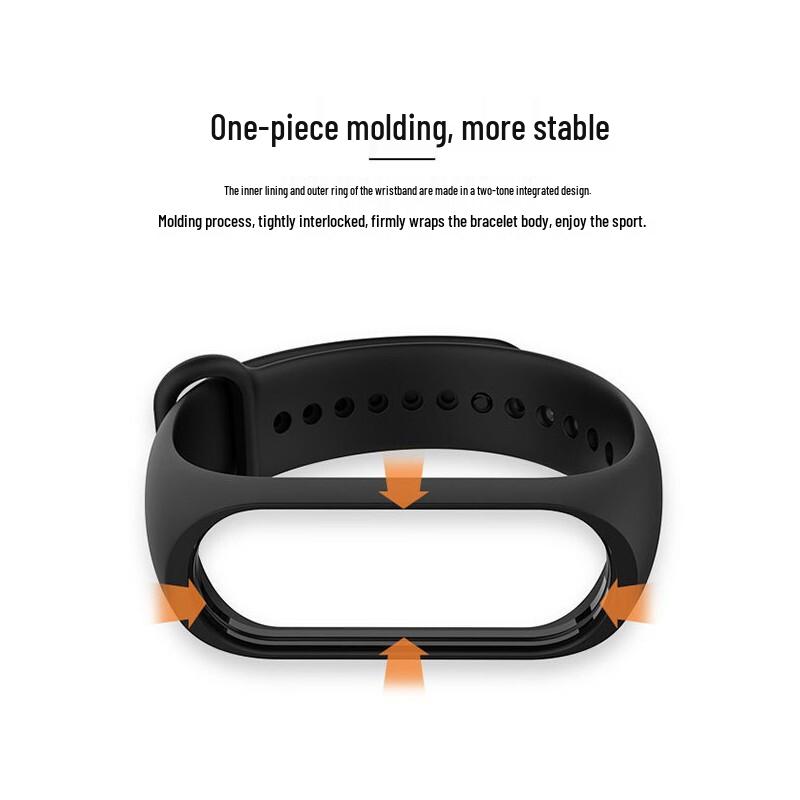 MaiKuQi Сменный ремешок из ТПЭ для Xiaomi Mi Band 5/6/7