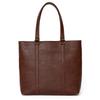 Gratante Square Big Tote Bag Men's Abb-g0030 (Dark Brown)
