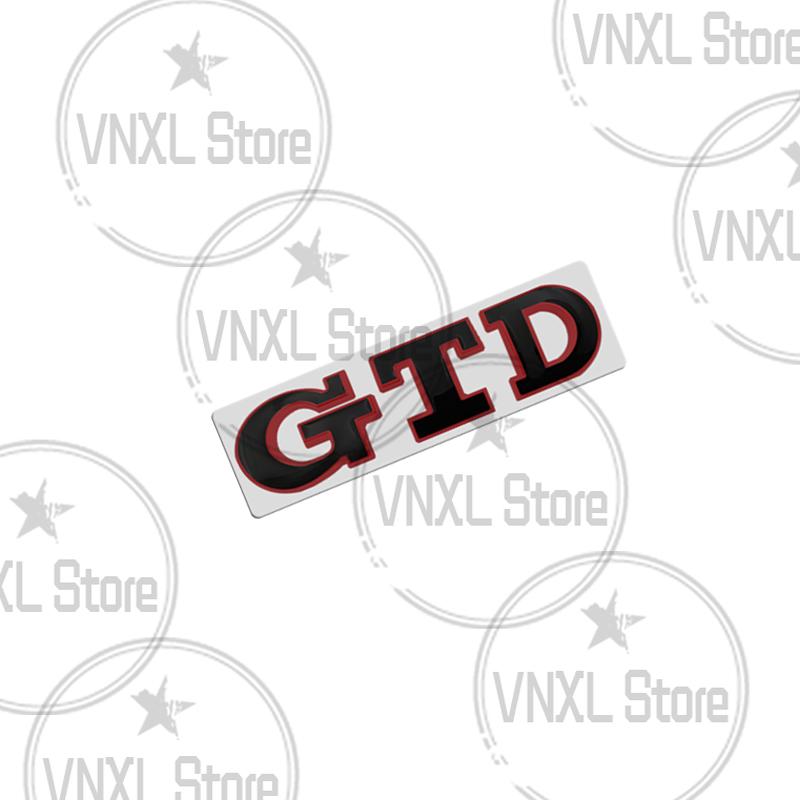 Car-Styling Metal GTD Grille Emblem Car Trunk Body Stickers For Golf Polo Passat Scirocco Bora Jetta Santana MK3 MK4 MK5 MK6 MK7
