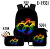 Классический Популярный Цветной ЛГБТ 3D Печать 3 шт./комплект Школьные Сумки для Учеников Рюкзак для Ноутбука Ежедневный Рюкзак Наклонная сумка через плечо Пенал