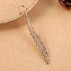 2Pcs Feather Bookmark Metal Book Mark Page Reading DIY Gifts Stationery for Home Study School Office