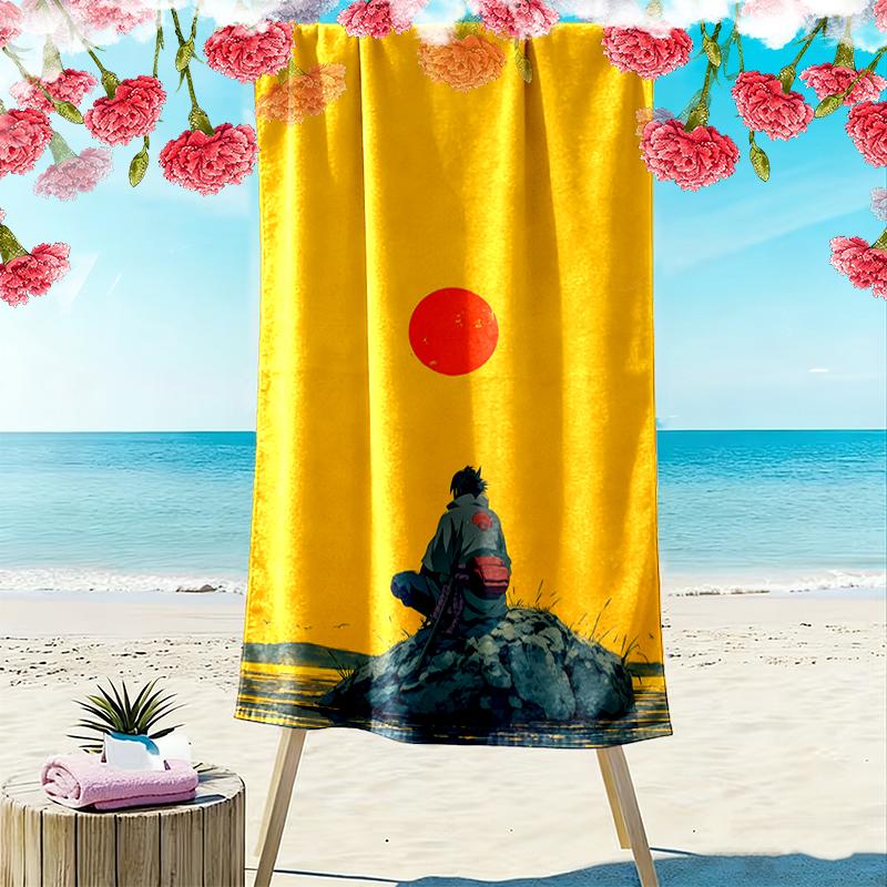 naruto Beach Towel, Multi-purpose Beach Towel Perfect for Camping and Beach Vacations