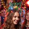 Star Tinsel 2027 New Year Headband Glitter Christmas Head Hoop  New Year's Eve Party