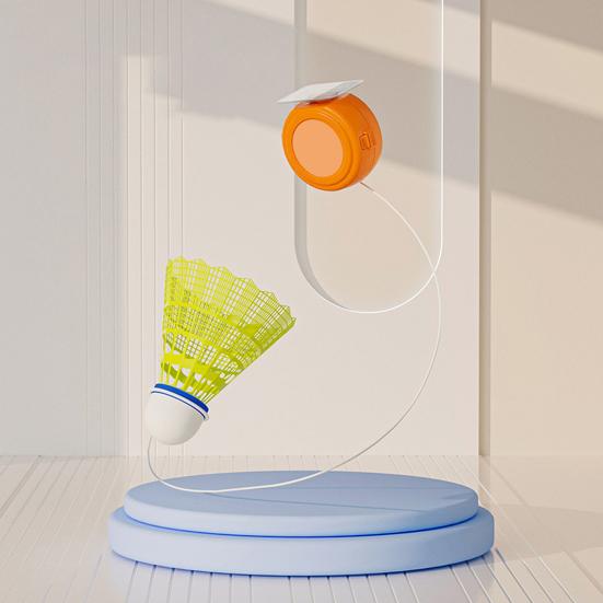 Тренажер для бадминтона с отскоком, инструмент для самостоятельной тренировки с эластичным канатом, простая установка, тренажер для бадминтона в помещении, портативный набор для бадминтона