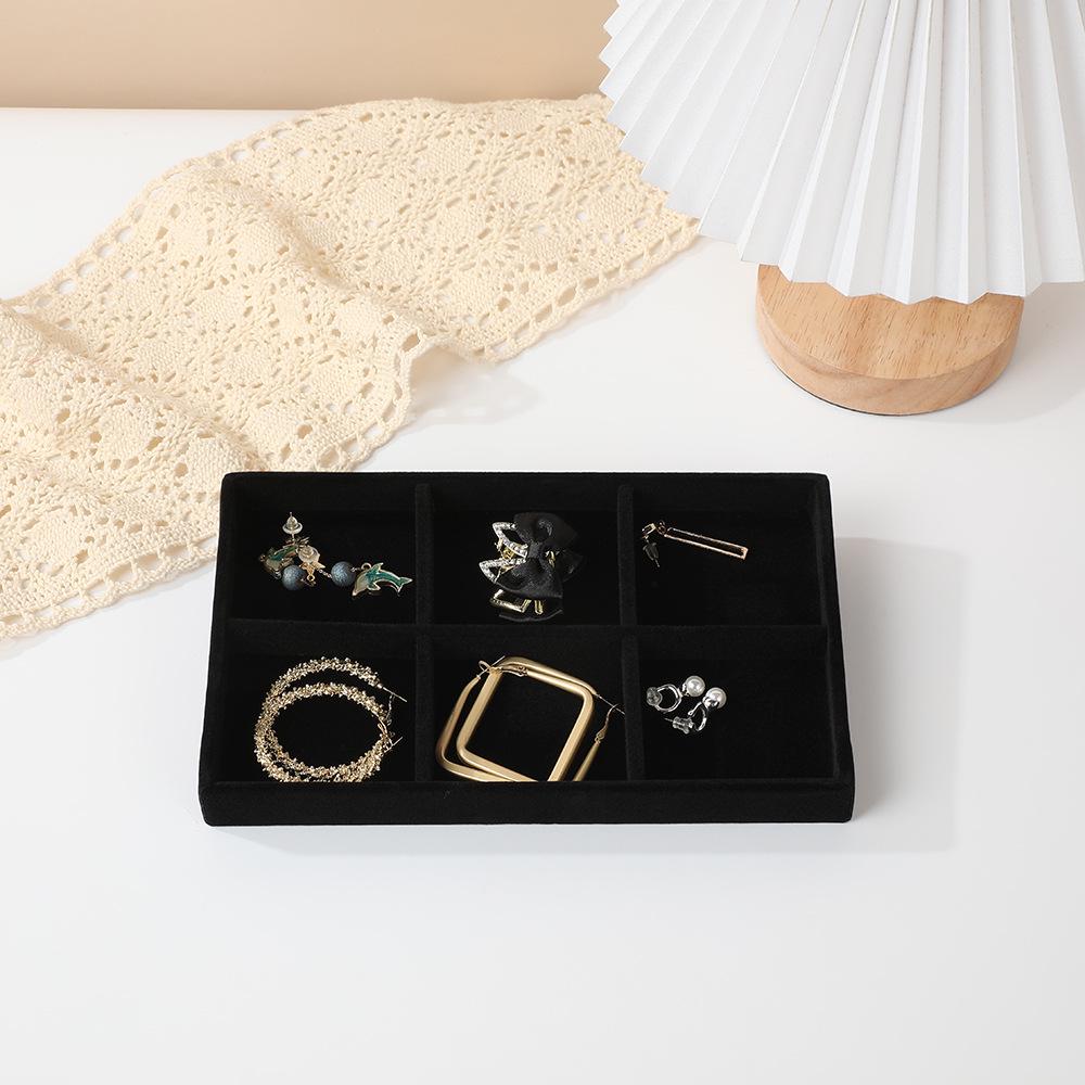 Multi-Style Plush Jewelry Storage Box with Drawers