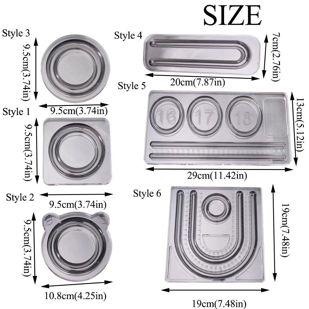 Multiple Grooves Bracelet Beading Board Acrylic Jewelry Making Tray Jewelry Designers