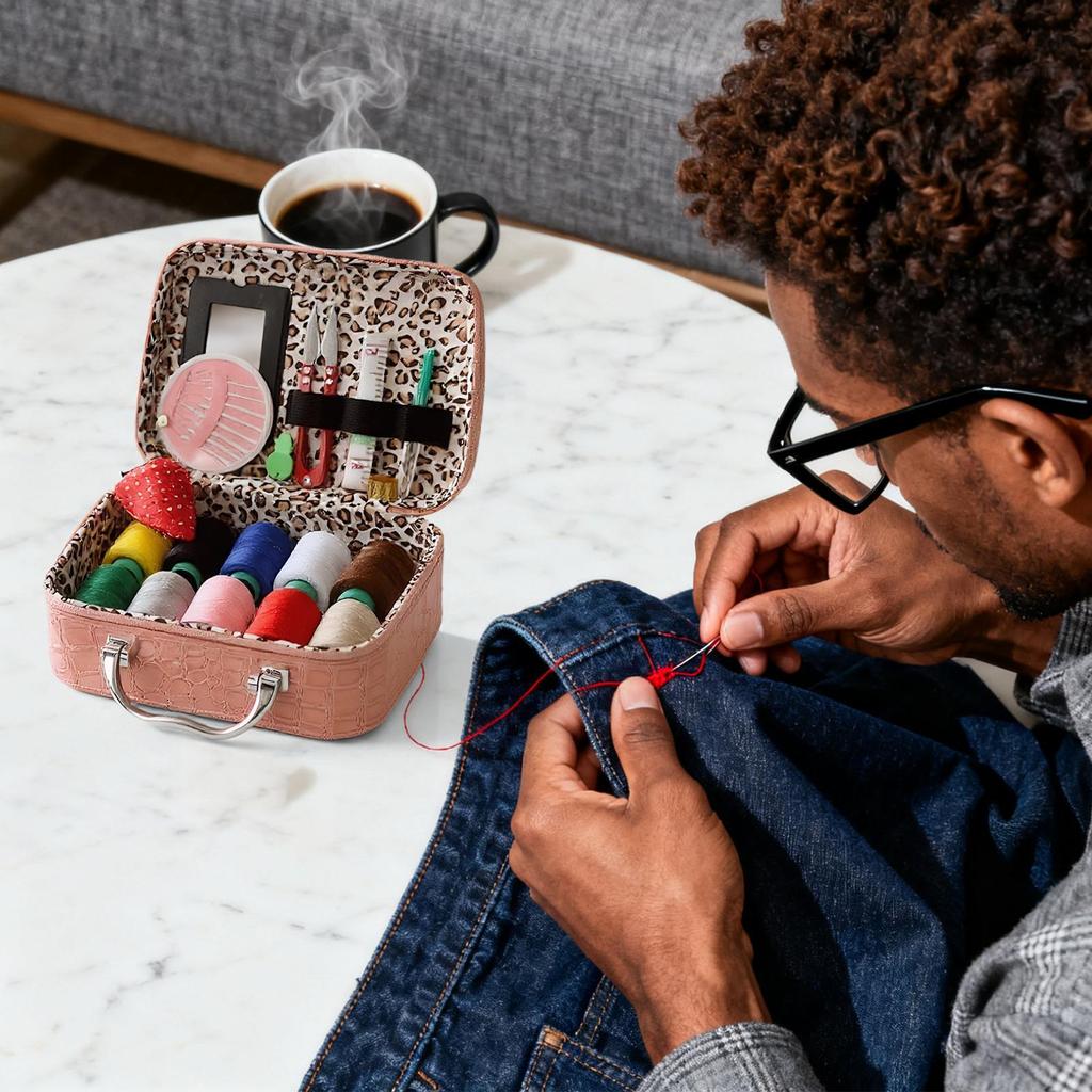 Новый набор швейных принадлежностей Полный швейный набор с иголкой и ниткой для начинающих Базовые наборы для ручного шитья дома для ремонта