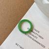 Round Acetic Acid Finger Ring Transparent Korean Style Accessories Imitation  Rings  Travel