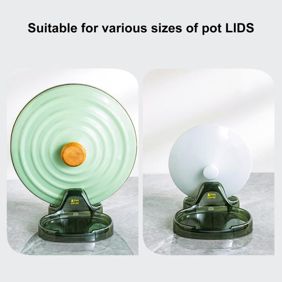 Держатель крышки кастрюли, гладкие края, устойчивое основание, удобная полка с крышкой для кастрюли, стеллаж для хранения посуды