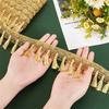 5 Yards Gold Silver Fringe Tassel Trim  Polyester Fibre Fringe Lace Trim Ribbon Crafting Lace Sewing Trim for Curtain Clothes Ho