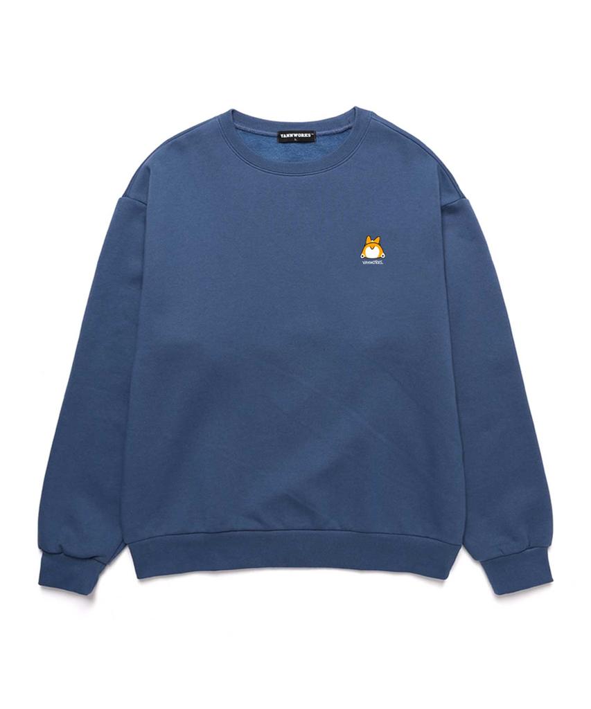 VANNWORKS [2Pack] Welsh Corgi Butt Fleece-Lined Oversized Sweatshirt (Vncmix407)