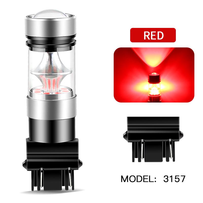 2 шт. Светодиодная лампа 1156 BA15S P21W 1157 BAY15D P21/5W BAZ15D P21/4W 3157 P27/7W T25 7443 W21/5W T20 Стоп-сигнал, фонарь заднего хода, указатель поворота