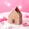 Yousheng Рождественский пряничный домик подарочная коробка маленькие рождественские коробки для конфет для печенья шоколада угощений 3D бумажная коробка в форме домика для праздничной вечеринки