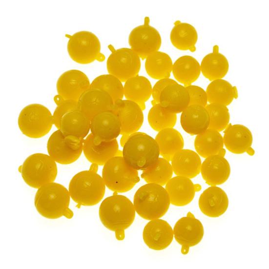 40/50Pcs 10/12MM Carp Fishing Half Floating Ball Corn Flavor Mini Soft TPR