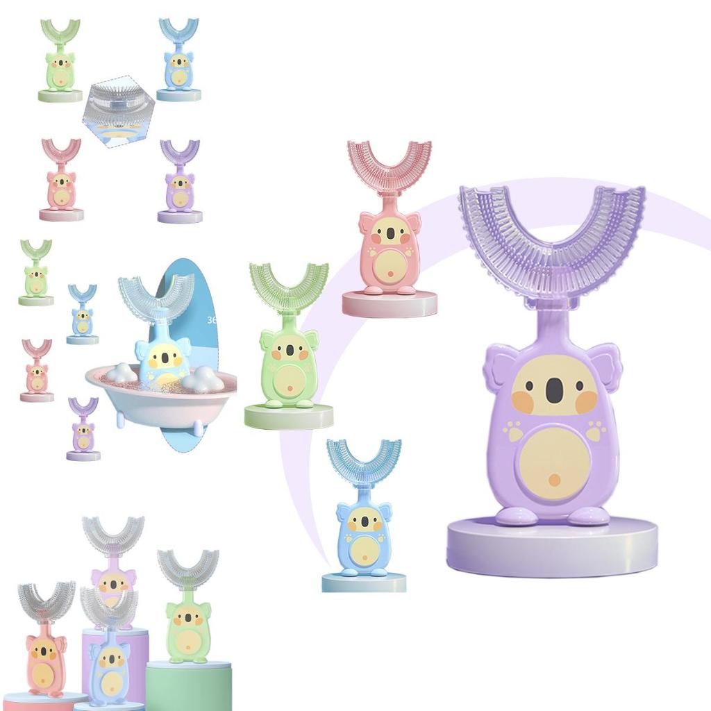 High Quality U-shaped Silicone Toddler Toothbrush For Effective Dental Hygiene