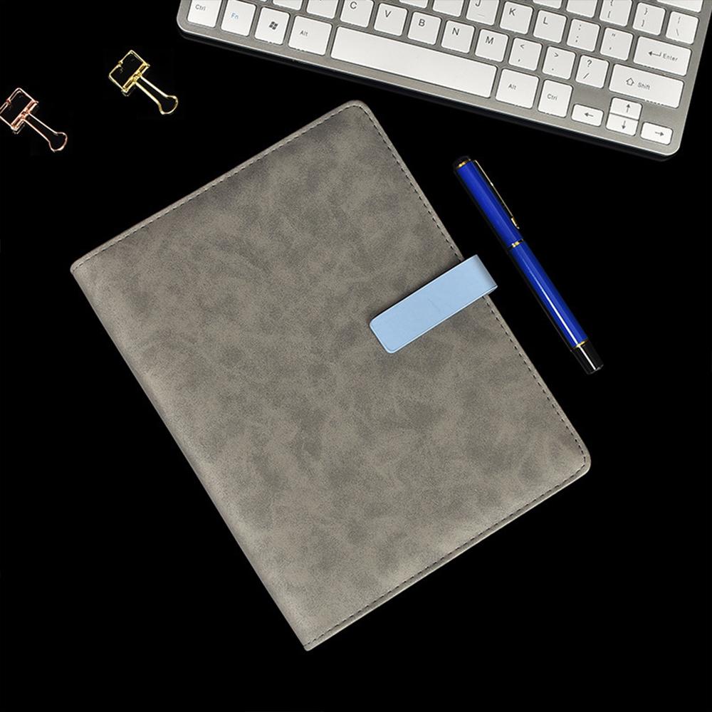 (Логотип можно выгравировать) Блокнот для деловых целей формата А5 из кожи с отрывными листами, тетрадь для записей для студентов, ежедневник с утолщенной застежкой, протоколы рабочих совещаний