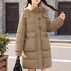 Модные зимние длинные пальто женские парки с капюшоном свободные элегантные толстые теплые верхние одежды женские куртки