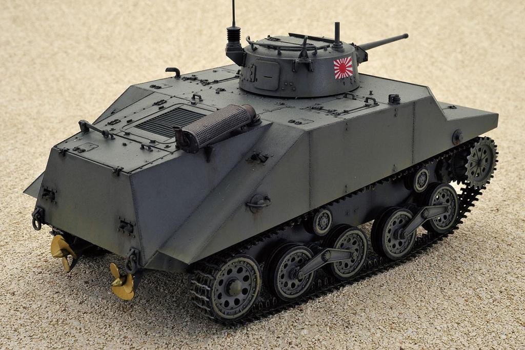 Dragon Tanks of the World 8 WW2 Japanese Amphibious Tank Type 2 Kami Plastic Model MD008 PLATZ/MONO 1/35 (Tank)