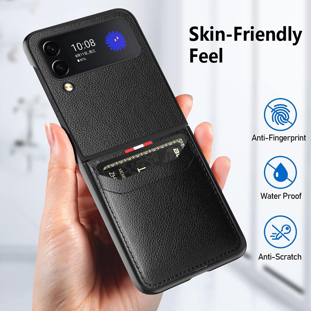 Для Samsung Z Flip 7 4 3 6 5 Flip7 FE flip6 flip5 Кожаный чехол для Samsung Galaxy Z Flip 4 3 5G Flip4 Flip3 Чехол для телефона Capa