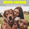 Фото на заказ 5d алмазная картина полная круглая вышивка крестом сделай сам алмазная семейная фотография и фотография питомца вышивка стразами