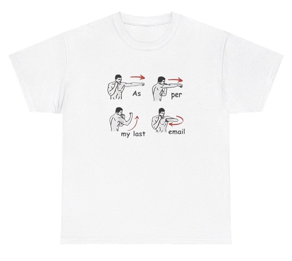 As Per My Last Email T Shirt Funny Angry Work Coworker Meme Silly Gen Z Gift Tee