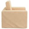 Kids  Sofa Bed in Cream Soft Plush Fabric