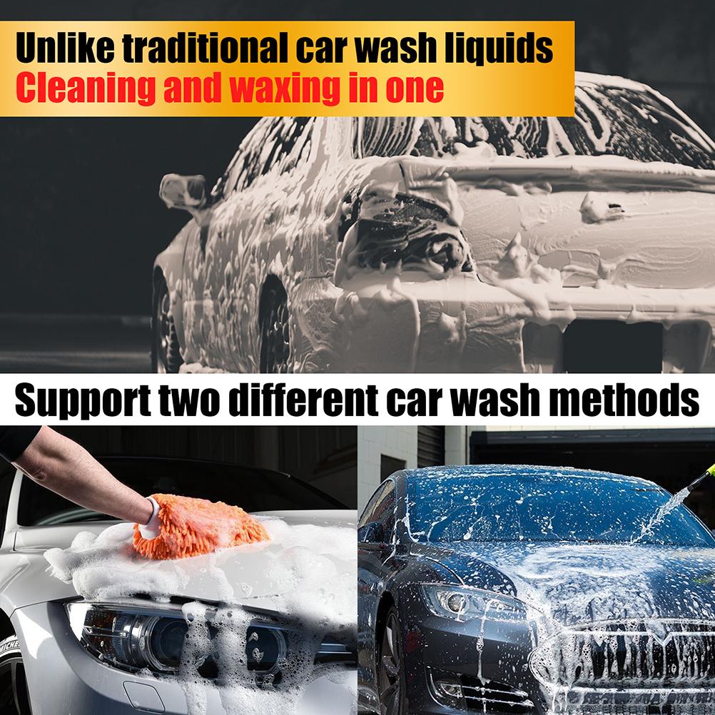Carnauba Car Wash Wax and Polish Multipurpose Car Foam Cleaner for Car Wash and Waxing Car Golden