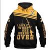 Men's and women's same 3D digital printing hooded sweater Fishing Luya lover pattern outdoor sports sweater