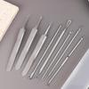 5/7/8Pcs Ultra-Fine Cell Pimples Blackhead Clip Tweezers Beauty Face Health Salon Special Blackhead Remover Acne Needle Tool