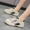 Korean Version of Mesh Breathable Sports Shoes Women's 2025 Summer New Versatile Color Matching Lace-up Low-top Casual Shoes Outer Wear