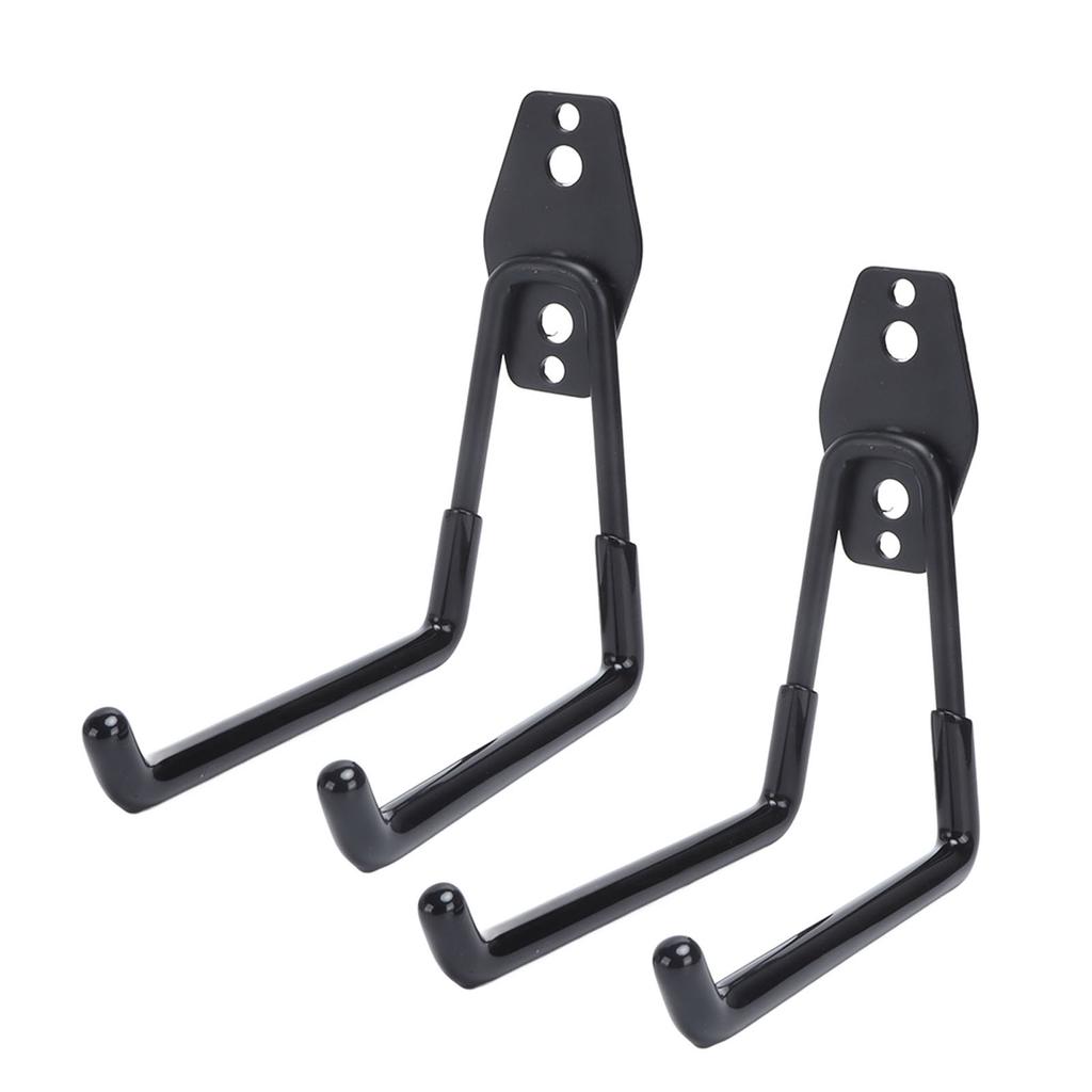 2Pcs Garage Hooks Multipurpose Wall Mount Garage Storage Hanger Organizer with 2 Hooks Style B 13cm