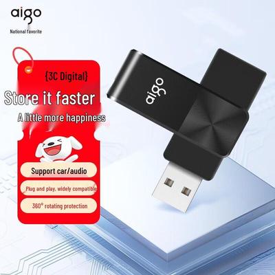 Aigo U266 8GB USB 2.0 Вращающийся металлический флеш-накопитель
