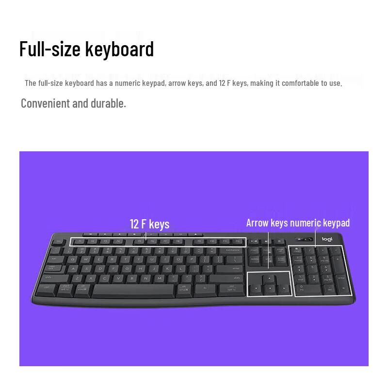 Logitech Беспроводной комплект клавиатуры и мыши MK370