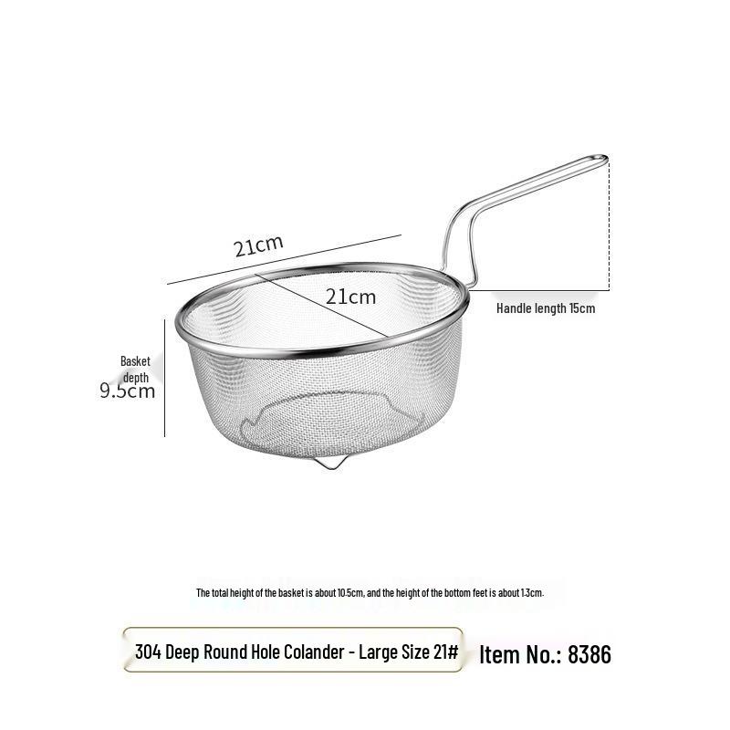 Большая японская ложка-дуршлаг из нержавеющей стали для лапши, пельменей и хот-пота