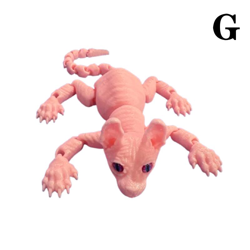3D-печатная игрушка-животное сфинкс, реалистичная безволосая фигурка кошки, игрушка-антистресс для любителя кошек, коллекционера, украшение для дома
