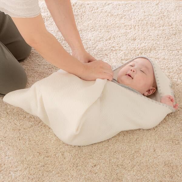 Nitori Soft and Gentle Afghan MA01 White 2116100012169 [Swaddle]