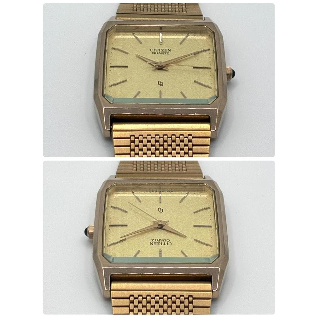 Б/у Рабочие Прямоугольные Часы-Бак CITIZEN 6031-G17675