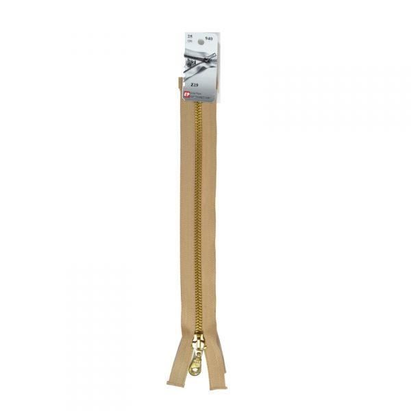 Fermeture Éclair Séparable - Prym - Z19 - 50 cm - Maille Laiton 6 mm - Beige Antilope