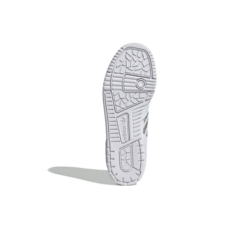 adidas Оригинальные кроссовки Originals Rivalry Low с низким верхом, легкие, с нескользящей подошвой, для скейтбординга, женские, белые, блестящие, FV4329