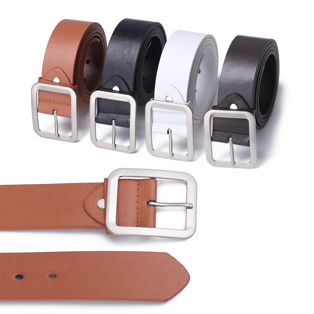 Waist Strap Belts High-Quality Waist Belts Casual Waistband Leather Dress Belt Square Pin Buckle