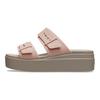 Crocs Легкие Дышащие Нескользящие Шлепанцы Женская Обувь Розовый Коричневый 207431-6RL