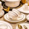 Mode Lanka Rhapsody Gold-Rimmed Ceramic Dinnerware Set