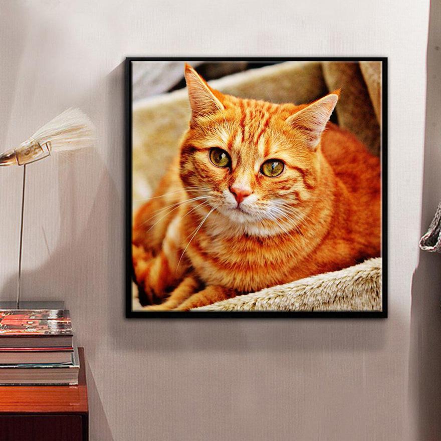 5D Diy Diamond Painting Cute Cat Diamond Embroidery Full Lay Anime Cross Stitch Kits Home Decor Handmade Gift