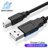 USB Printer Cable Type B Male To A Male USB 2.0 Cable for MacBook HP Canon Epson Dell ZJiang Label Printer USB 2.0 Printer Cable