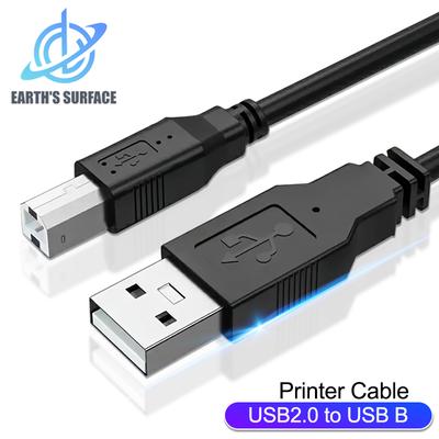 USB-кабель для принтера, тип B (папа) на тип A (папа), кабель USB 2.0 для MacBook, HP, Canon, Epson, Dell, принтера этикеток ZJiang, кабель USB 2.0 для принтера