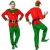Мужской рождественский костюм Женское рождественское платье, рождественский косплей маскарадный костюм для пары