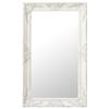 VidaXL Wall Mirror Baroque Style 50x80 Cm White 320320