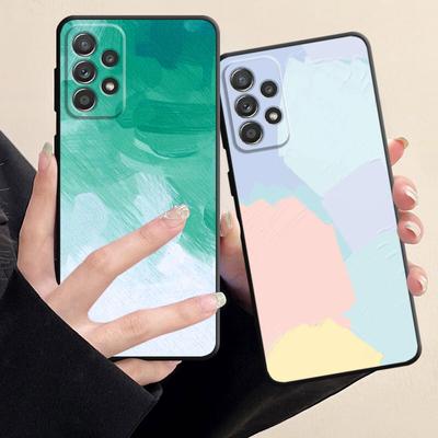 Черный мягкий матовый чехол для Samsung Galaxy A53 A22 A71 A31 A51 A52 A23 A33 A32 A21s A72 A13 A11 A91 A14, чехол для масляной живописи