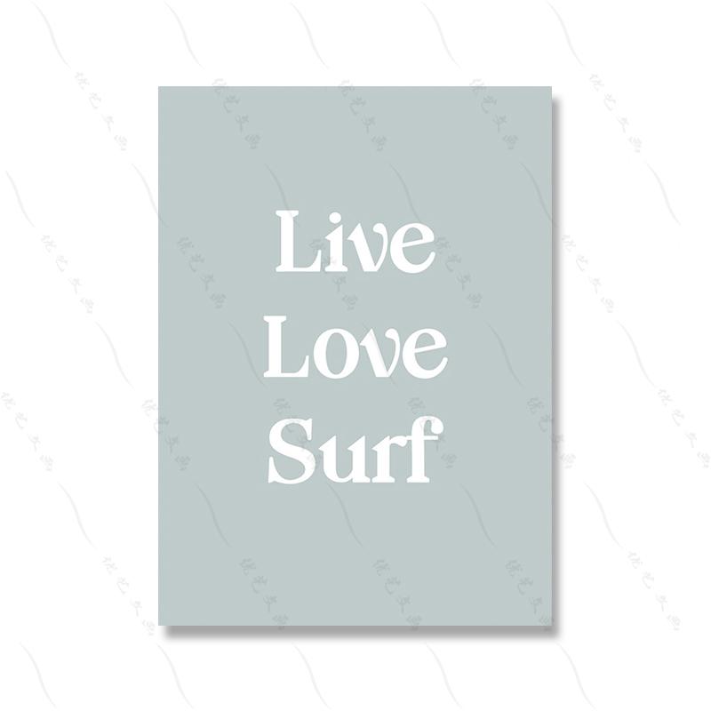 Boho Surfboard Gallery Wall Art Poster Sea Photography Пастельные тона Пейзаж Туризм Картина Холст Картина Комната Домашний декор
