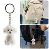 Fur Storage Capsule Portable Souvenirs Keychain Dog Shape Keychain  Memorial Souvenirs